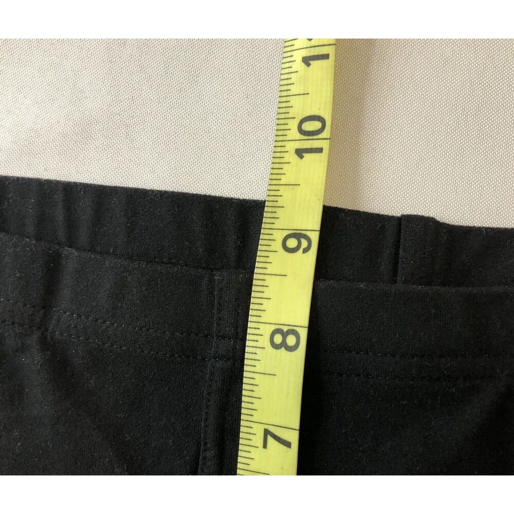 Knit Pants Women M Black Tapered Leg Stretch Elastic Waist Leggings Activewear - Picture 6 of 11